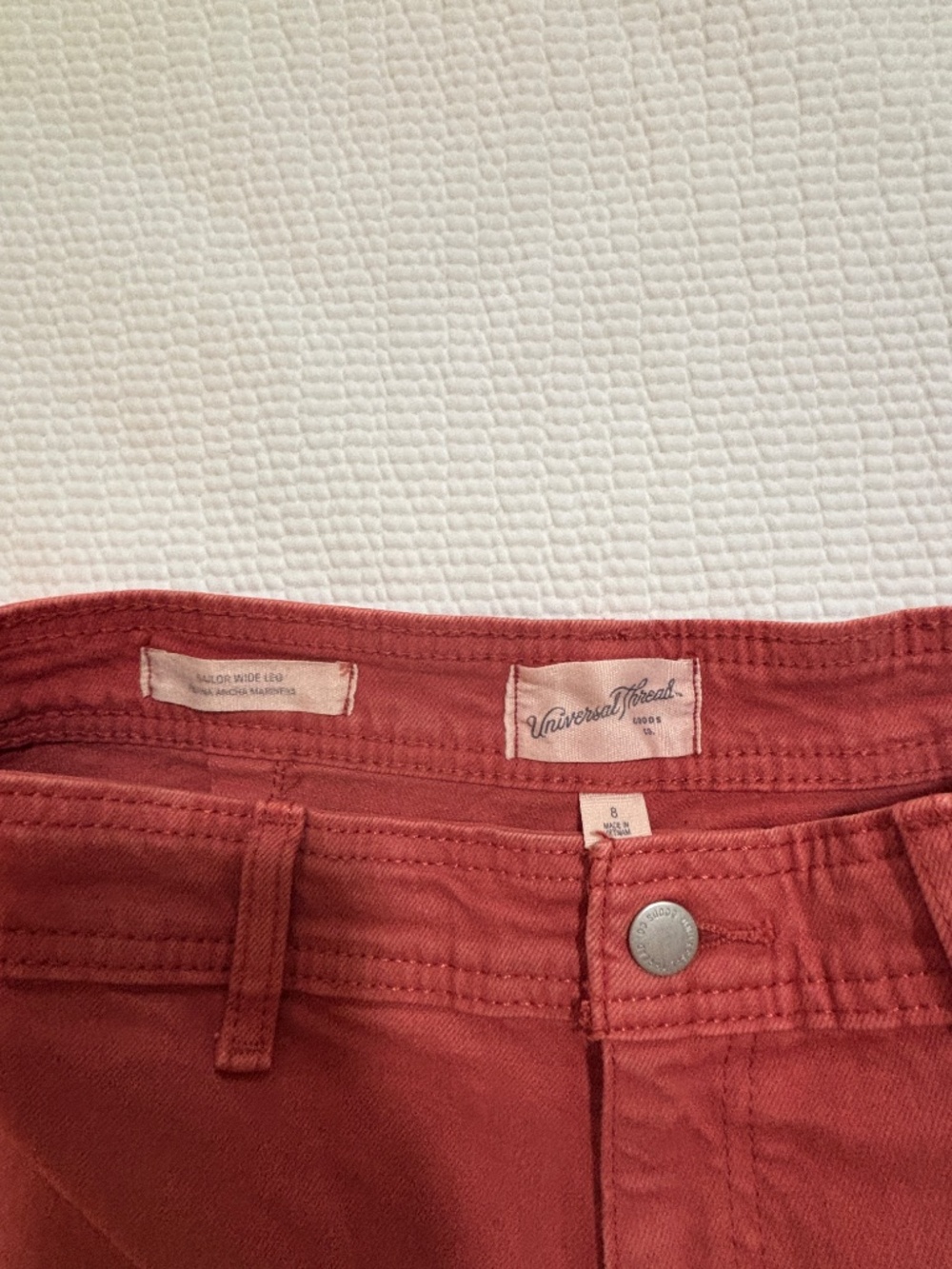 Universal Thread Rust High Rise Wide Leg Jeans Size 8 - Picture 2 of 2